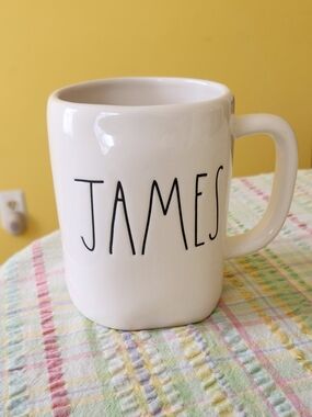 Rae DUNN Artisan Collection JAMES Name Mug